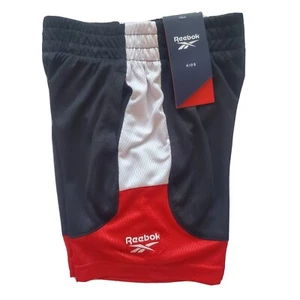 Reebok Athletic Shorts, Boys Size 4, Black, Red, Gym, Gift, Basketball, C5 MP - Picture 1 of 3