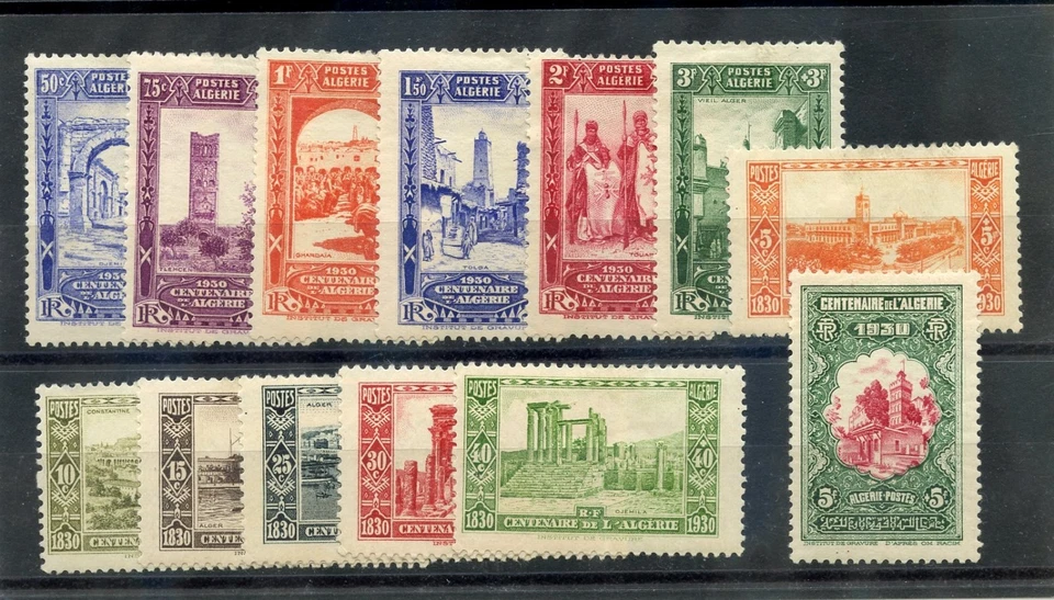 ALGERIA Sc B14-26(YT 87-99)*F-VF HR 1930 SEMI-POSTAL SET $300 - Image 1 of 1