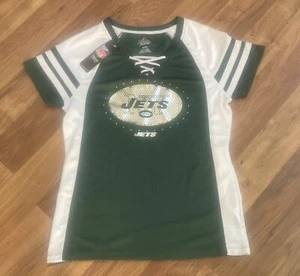 New York Jets Womens Shirt Size Medium NFL Team Apparel by Majestic New w/ Tags! - Picture 1 of 5