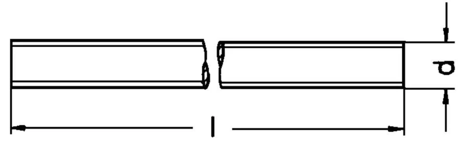 Barra Filettata DIN 975 / 976 FILETTATURA SINISTRA LH Acciaio Grezzo, 1M - Immagine 1 di 1
