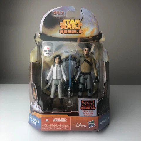 Star Wars 3.75" Hasbro Rebels  Cadet Ezra Bridger and Kanan Jarrus 2 Pack MS18 Cover