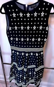 Ted Baker London Star Print Dress - Size 3 - Picture 1 of 3