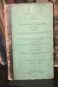 (1866) Bolmar PERRIN'S FABLES with key. good French Language Study Antique book - Picture 1 of 10