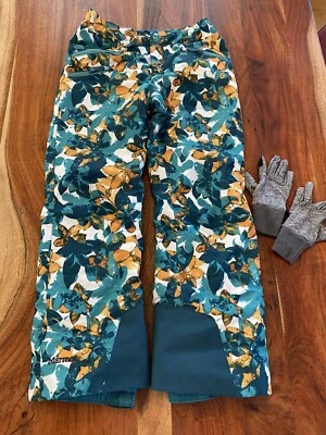 MARMOT лыж снега брюки девочек большой L цветной носили дважды супер милый зеленый золото - Изображение 1 из 4