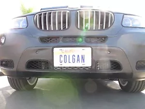 Colgan Front End Mask Bra 2pc. Fits BMW X3 M Sport Package 2011-2014 W/License - Picture 1 of 1