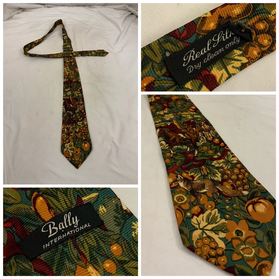 Corbata Bally Multicolor Floral 100% Seda YGI W1-112 Foto 1 de 4