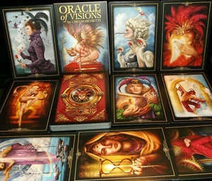 SEALED NEW ~ GORGEOUS ORACLE OF VISIONS CARDS & BOOK VICTORIAN IMAGERY COLORFUL! - Picture 1 of 12