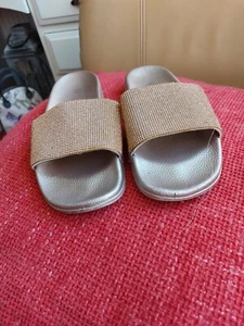 gebrauchte Damen 5 Roségold Sllders Stil Slipper Sandale zweimal getragen guter Zustand - Bild 1 von 4