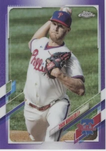 Topps 2021 cromo refractor púrpura #USC67 Zack Wheeler Philadelphia Phillies - Imagen 1 de 1