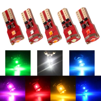 10Pcs Error Free T10 W5W 921 912 194 168 3030 3SMD Canbus LED Light Bulb 12V 24V - Image 1 of 4