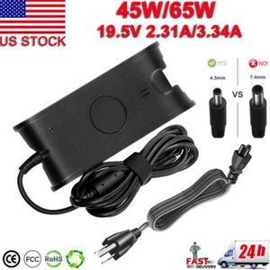 AC Power Adapter Charger For Dell Inspiron 15-5567 5565 P66F LA45NM140 HA45NM140 - Picture 1 of 18