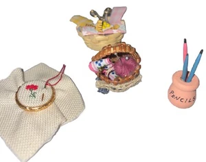 Handmade Dollhouse Miniature Craft Room Sewing Yarn Needlepoint 1:12 - Picture 1 of 2