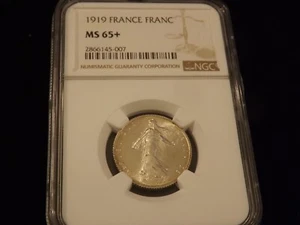 1916   Franc       FRANCE     NGC  MS 64 - Picture 1 of 2