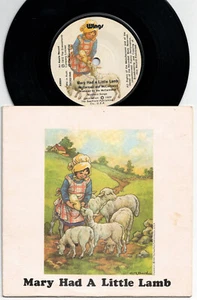 PAUL McCARTNEY & WINGS - MARY HAD A LITTLE LAMB Very rare 1973 OZ 7" P/S Single - Picture 1 of 2