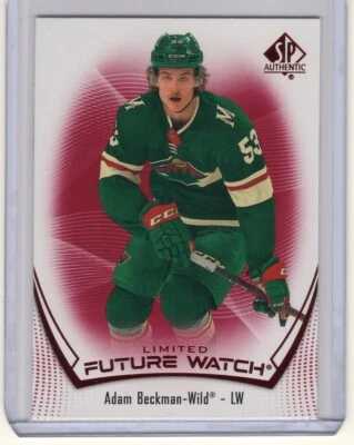 2021-22 SP Authentic Future Watch Rookie Limited Red #164 Adam Beckman - Image 1 of 2