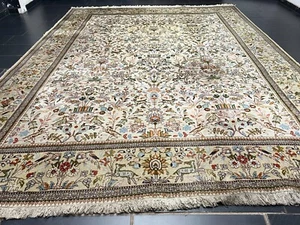 Prachtvoller Unikat Handgeknüpfter Orientteppich Täbris Tabatabai 360x280 cm rug - Bild 1 von 24
