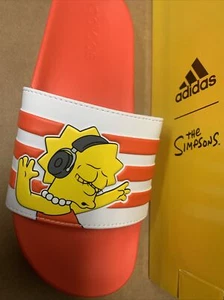 Adidas Adilette Comfort The Simpsons Lisa Women Slides Available Size 7  Only - Picture 1 of 5