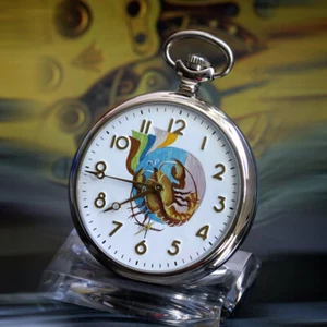 Reloj de bolsillo signo zodiacal escorpio protector balanza cáncer pintado a mano Rusia - Imagen 1 de 9