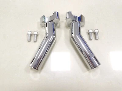 6.5" Pullback Handlebar Risers For Harley Dyna Heritage Softail Fat Boy FLSTF - Image 1 of 4