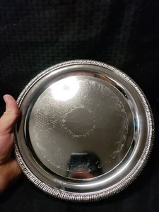 Decorative Oval Serving Tray Platter Nickel Plated Steel Morrocam 7 Pieces  - Picture 1 of 3