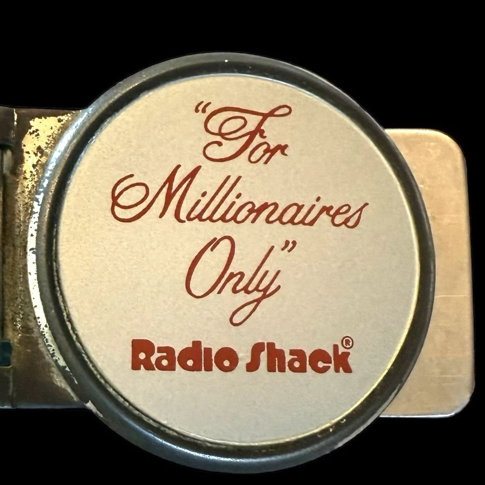🔥Vintage ~ RADIO SHACK Millionaires Only- Advertising Money Clip RARE - Image 1 of 4