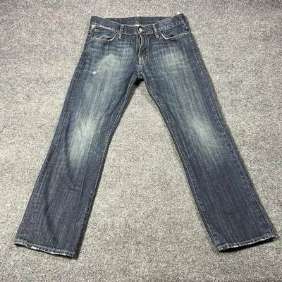 Jeans Denim & Supply Ralph Lauren Para Hombre 32x30 Azul Pierna Recta Medio Lavado Desteñido Foto 1 de 4