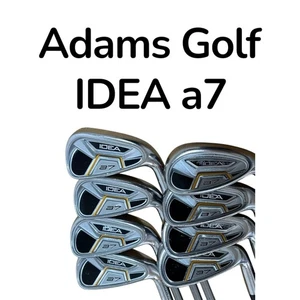 [Adams Golf] IDEA a7 Iron Set 8pcs 5-6-7-8-9-Pw-Sw-Gw Carbon Shaft Flex Regular - Picture 1 of 24