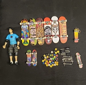 Lote Tech Deck De Colección Monopatín Ciego Pajarera Criatura Ruedas Herramientas Tony Hawk - Imagen 1 de 11