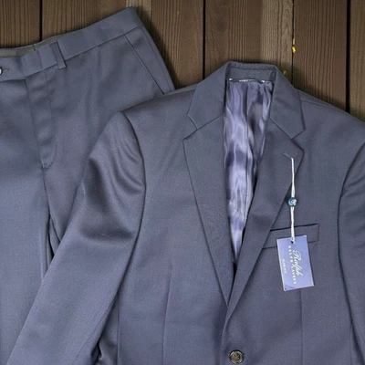 Ralph Lauren Men’s Slim Fit Navy Wool Suit 2-Piece Jacket Pants Wool 36R/29W - Image 1 of 4