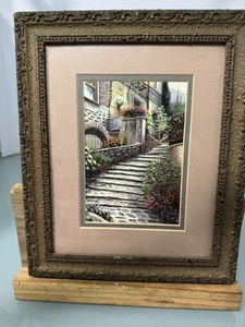 Sambataro "Steps at Castiglione" 10x12 Framed and Double Matted Wall Art - Picture 1 of 24