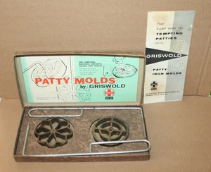 Juego de moldes para empanadas Griswold vintage caja original completo con instrucciones hierro fundido - Imagen 1 de 13