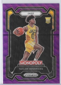 2023-24 Panini Prizm Monopoly - Taylor Hendricks #86 Purple Wave Prizm (RC) - Picture 1 of 3