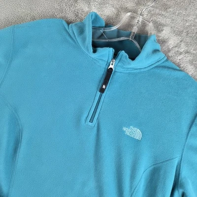 Sudadera The North Face para mujer verde azulado polar térmico avance cinético TKA 100 Foto 1 de 4