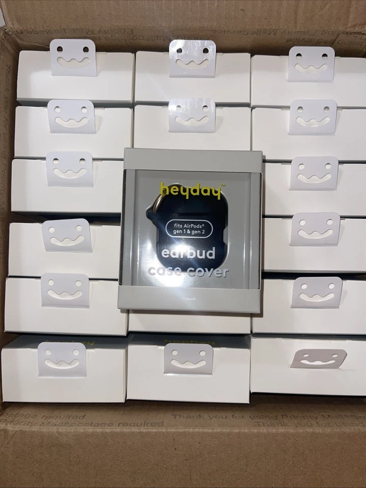 Lot Of (18) Heyday Earbud Case Covers For Airpod Gen 1 & 2 Black - New In Boxes! - Image 1 of 4