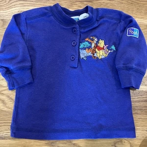 Disney Winnie The Pooh Tigger Piglet Embroidered Shirt 12 Months 90s Vintage - Picture 1 of 9