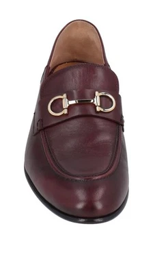 Novo Mocassim Masculino Salvatore Ferragamo Gin Couro Borgonha 10 $970 - Imagem 1 de 4