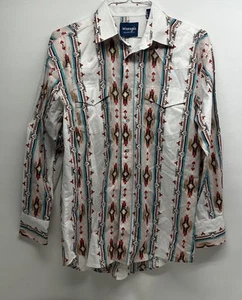 Wrangler Mens Vintage Western Shirt Size M - Picture 1 of 10