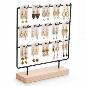 Earring Display Stand for Selling, 3 Tier Earring Card Display Holder Stand w... - Picture 1 of 7