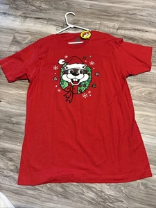 Buces Herren Weihnachten T-Shirt groß rot Urlaub Rockin Around Tree Roadtrip Geschenk - Bild 1 von 6