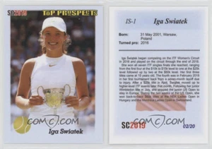 2018-19 SC2019 Iga Swiatek Rookie blue 02/20 Tennis top prospects - Picture 1 of 1