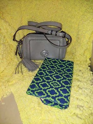 Bandolera/cartera de mano OrYANY Aideen de cuero italiano - gris nube - nueva sin etiquetas Foto 1 de 4