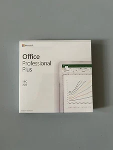 Office 2019 Professional Plus 1 PC Boxed Nuovo Sigillato Originale - Imagen 1 de 3