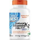 Doctor's Best Natural Vitamin K2 Mk-7 with Menaq7 100 mcg 60 Veg Caps