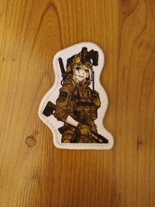 Special forces Waifu  MORALE PATCH CHEVRON 85 x 60 mm b military girl - Picture 1 of 1