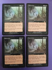 MTG Subversion X4, Playset, Played, Rare, BlacK, Enchantment, Urza's Legacy