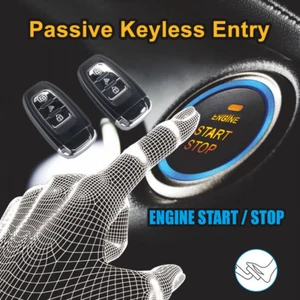 Remote Key Keyless Entry Start Stop Push Button Engine Starter Ignition System - Picture 1 of 9