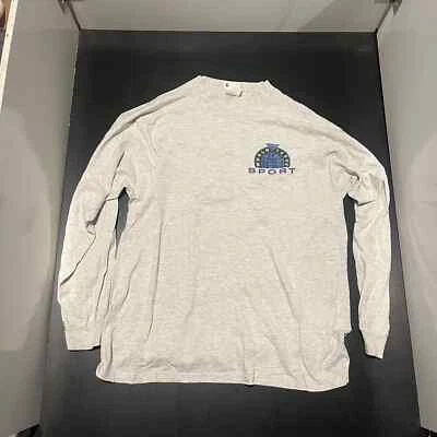 Camiseta deportiva Wilson World Issue para adultos manga larga gráfica gris hecha en EE. UU. 6714 Foto 1 de 4