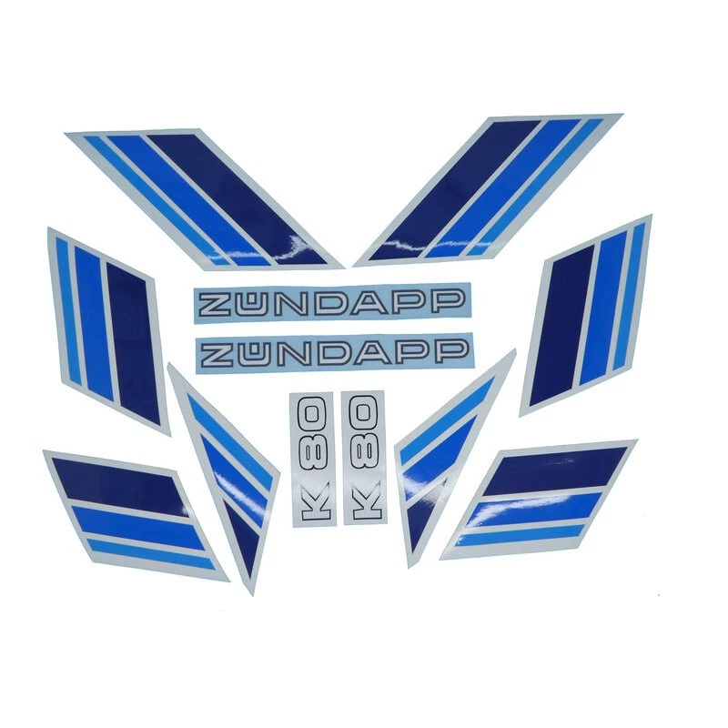 Zündapp Aufkleber Lacksatz  Aufklebersatz Dekor K 80 Typ 540-010 blau NEU - Bild 1 von 1