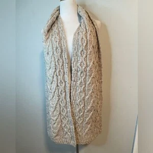 ORVIS Wollschal mit Zopfmuster Made in Ireland - Bild 1 von 4