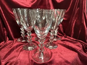 Lot Of 6 Baccarat Vega Fortissimo Crystal White Wine Glasses EUC - Picture 1 of 9